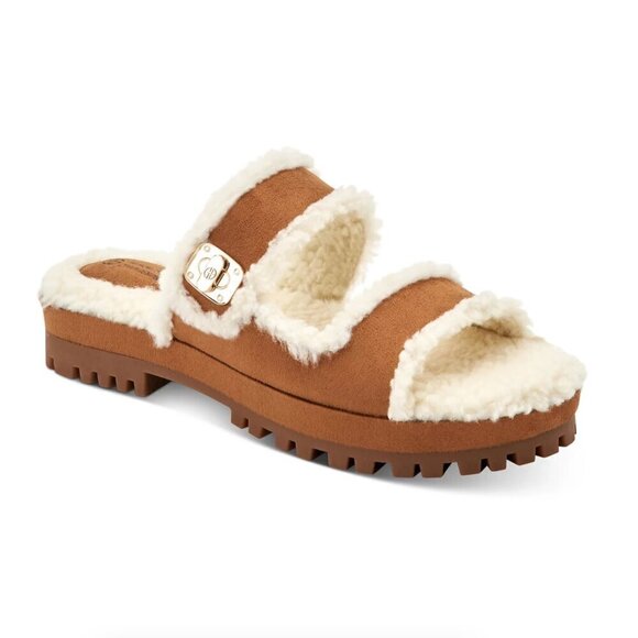 Giani Bernini Tameenna Lug Sole Furry Slippers - Picture 1 of 6